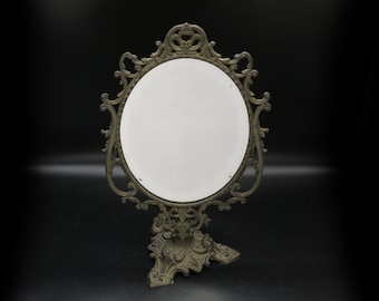 Vintage French Baroque Style Table Mirror