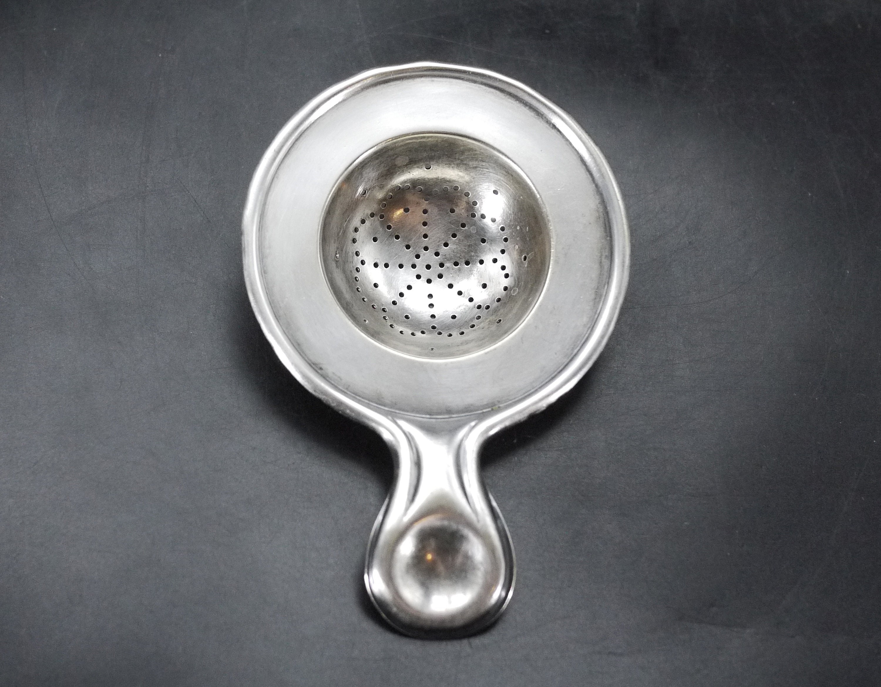 Antique Christofle Silver Plated Tea Strainer