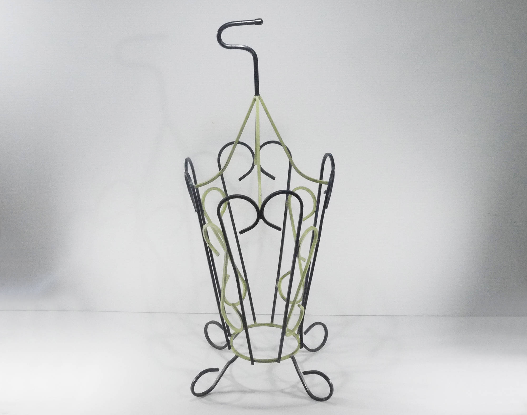 French Vintage Iron Umbrella Stand, Parisian Home Decor