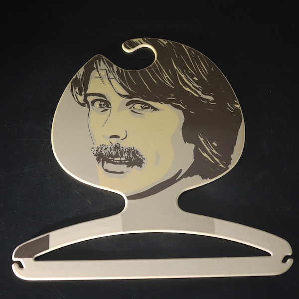 Vintage Man's Face Clothing Hanger by Phildar