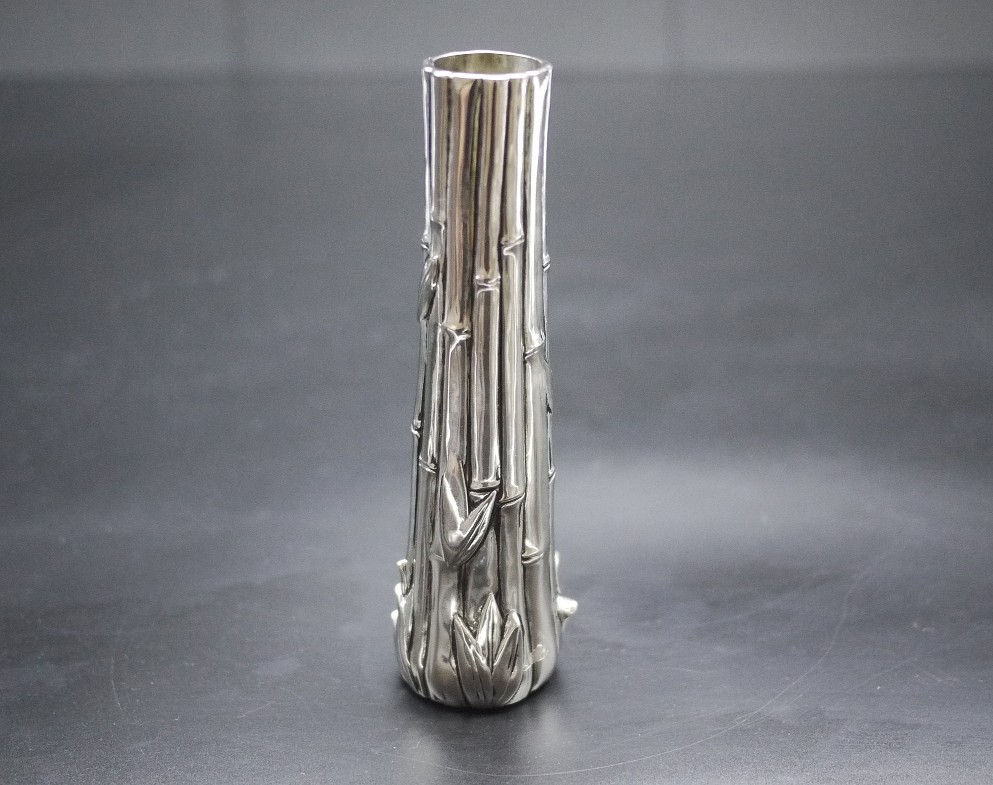 French Art Nouveau Style Silver Vase set of 2