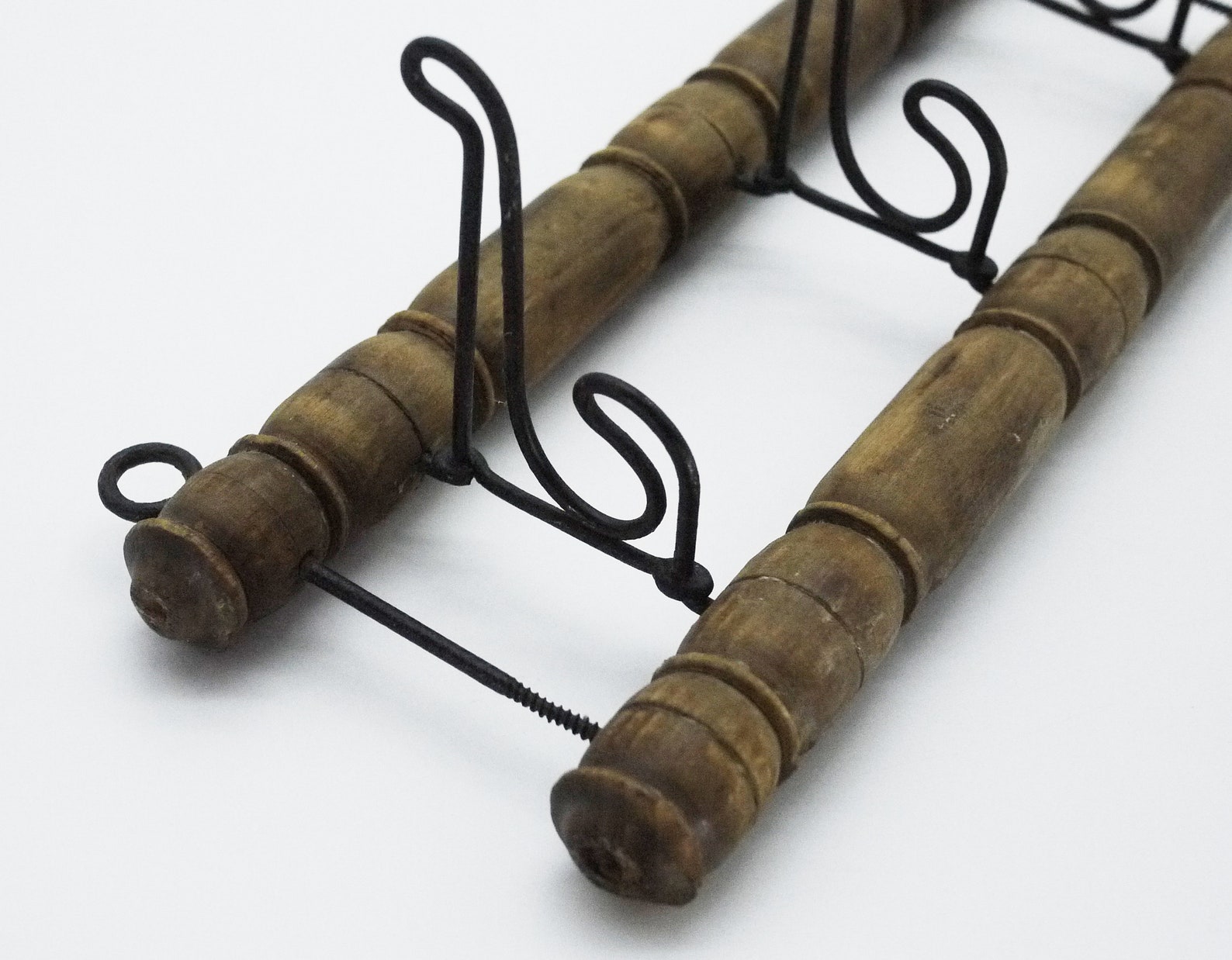 French Faux Bamboo Folding Coat Hooks Etsy