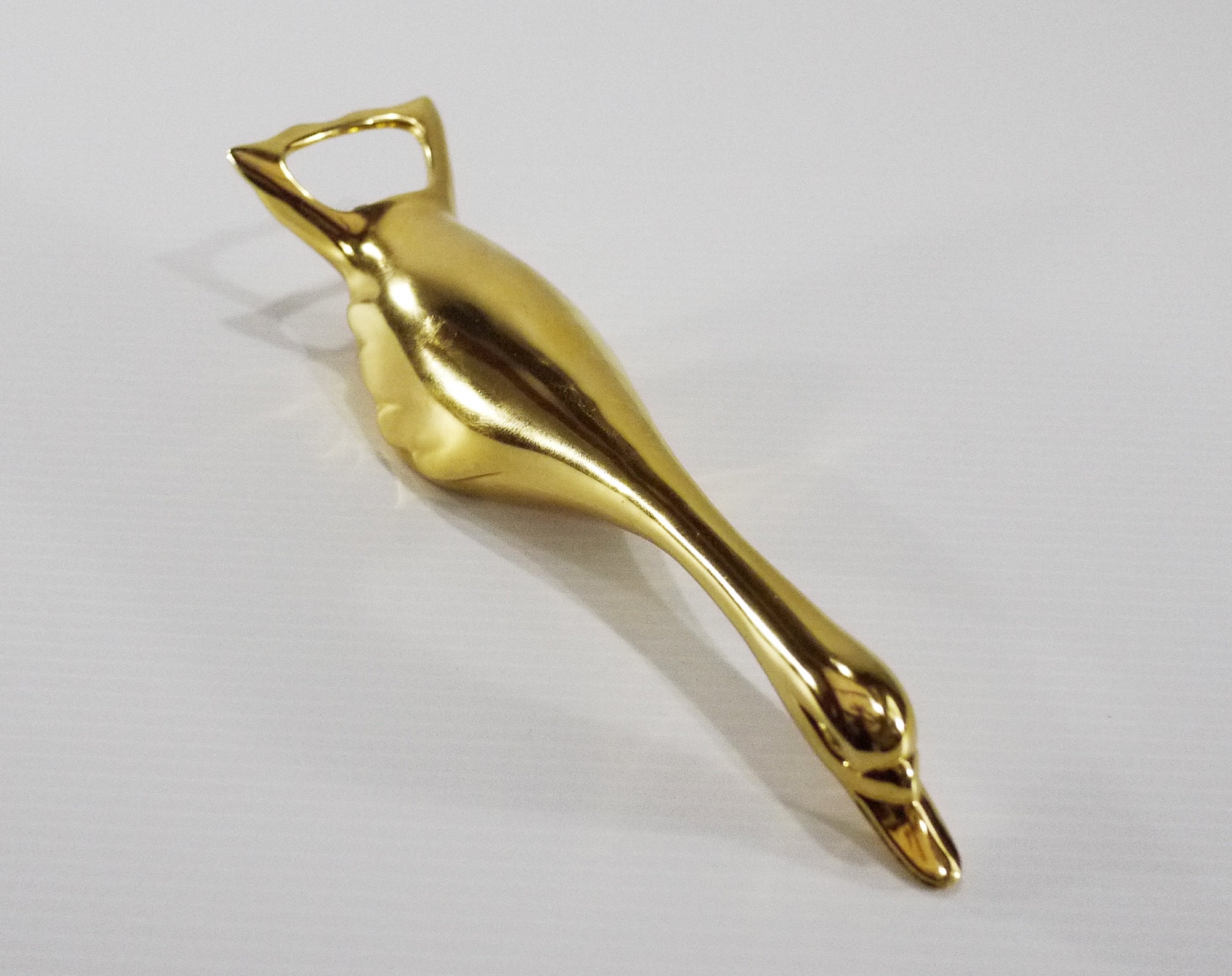 French Bottle Opener, Vintage Golden Goose Bottle Opener MCM