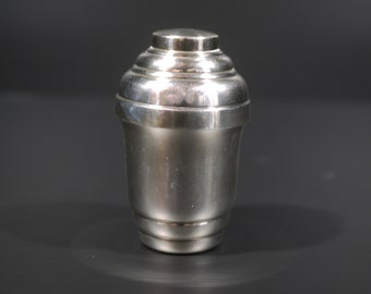 Silver Plated Mini Cocktail Shaker With Citrus Reamer