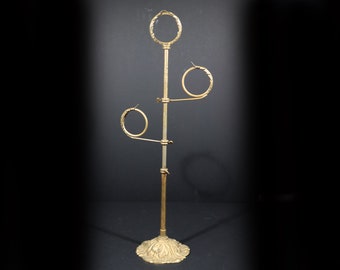 Antique Siegel Paris Display Stand – Bronze Scarf Holder 1920s Art Deco