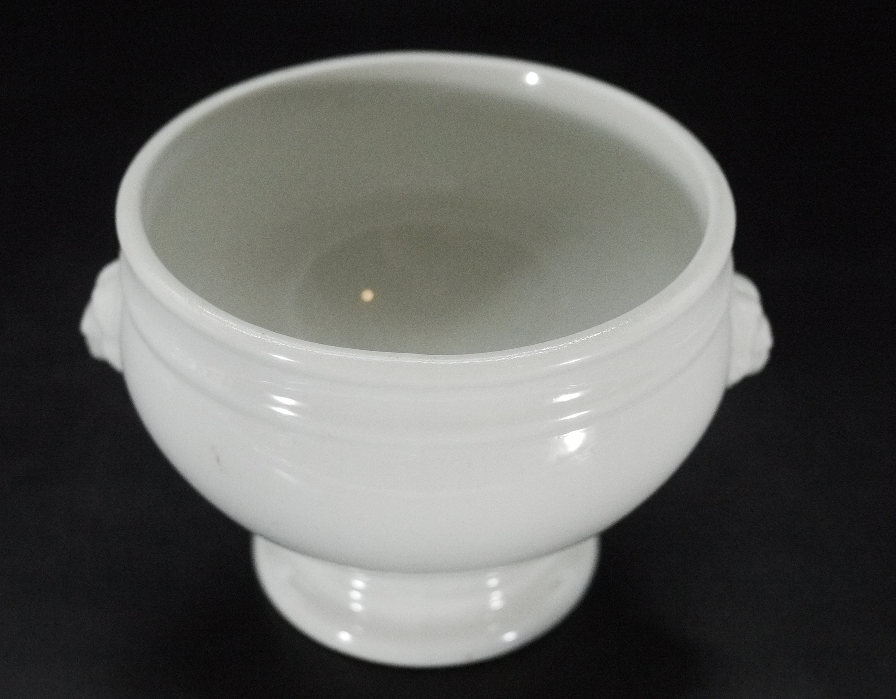 French Onion Soup Bowls set with Lion's Head by Sarreguemines, 4pcs