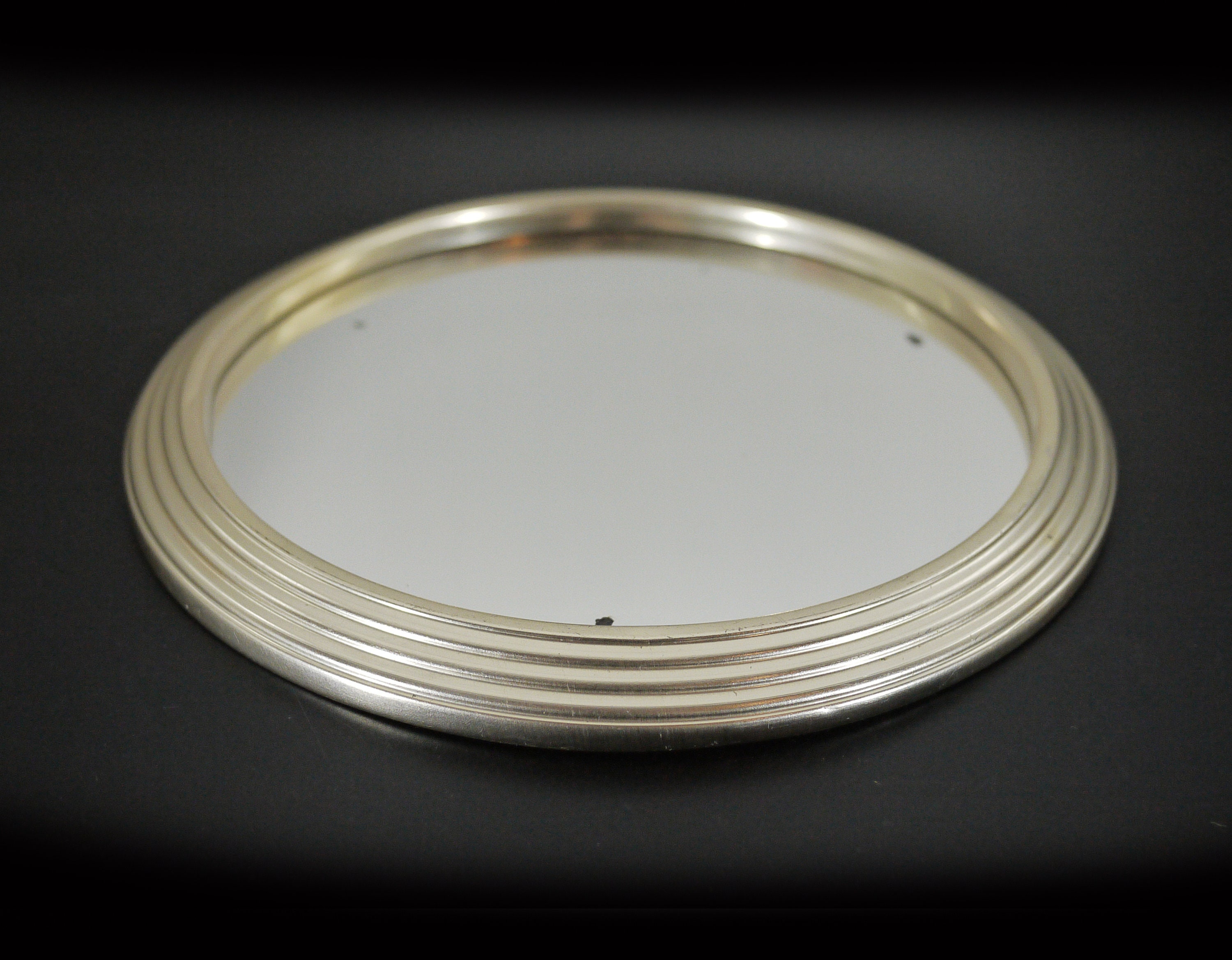 French Mirrored Drinks Tray Gold Frame