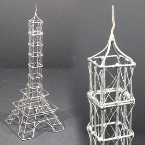Wire sculpture eiffel tower - Etsy 日本