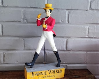 Johnnie Walker Striding Man Figurine 1960s Whiskey Advertising