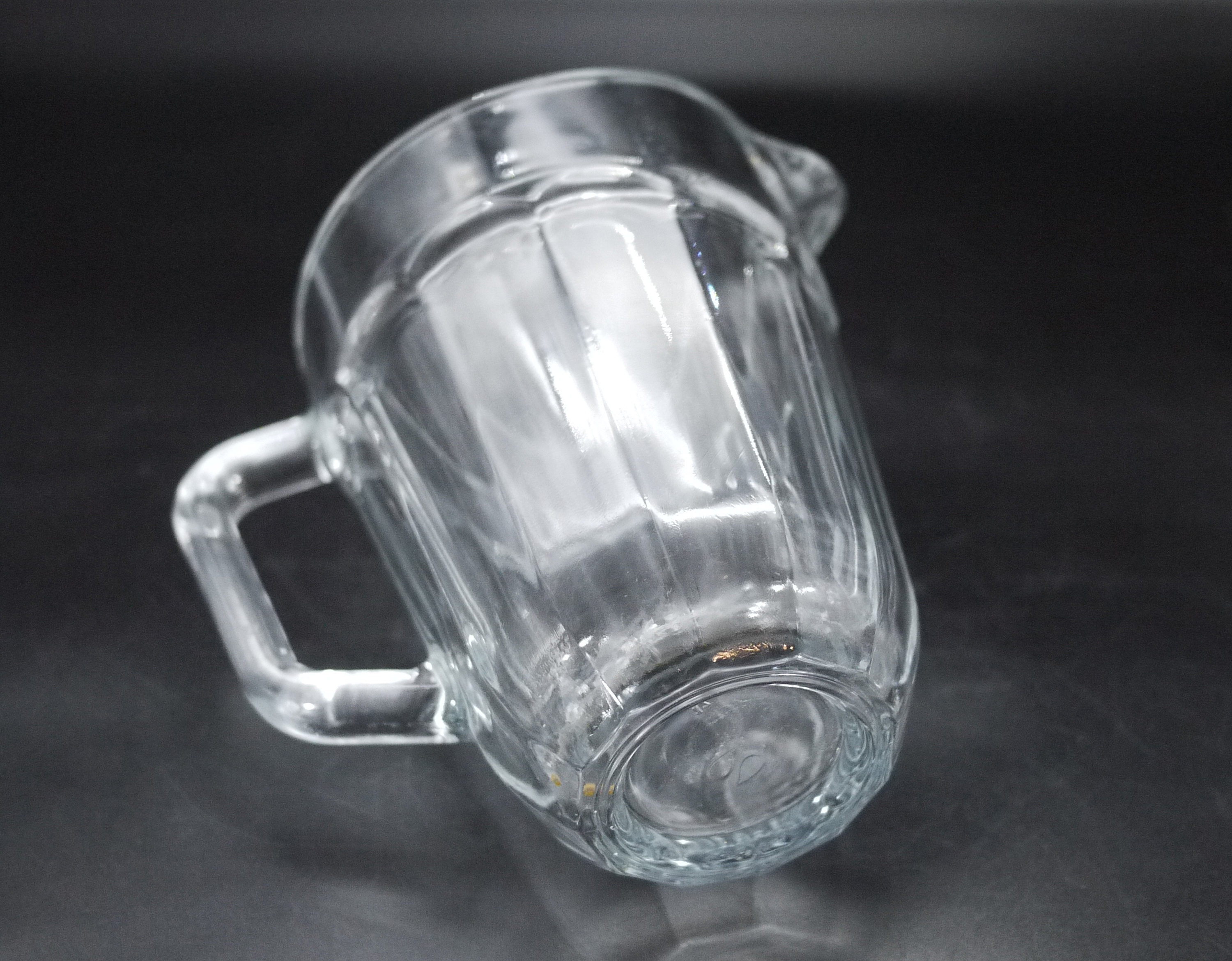 Vintage French Pressed Glass Water Pitcher