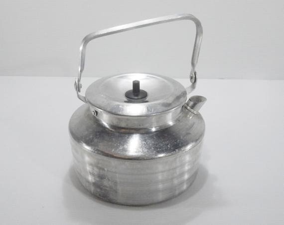 french Aluminium Kettle Vintage Kettle Military Camping