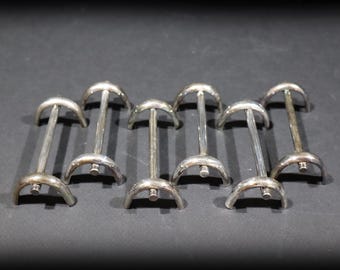 Set of 6 French Knife Rests Vintage Silver Plate Ercuis Table Setting Decoration, Boxed