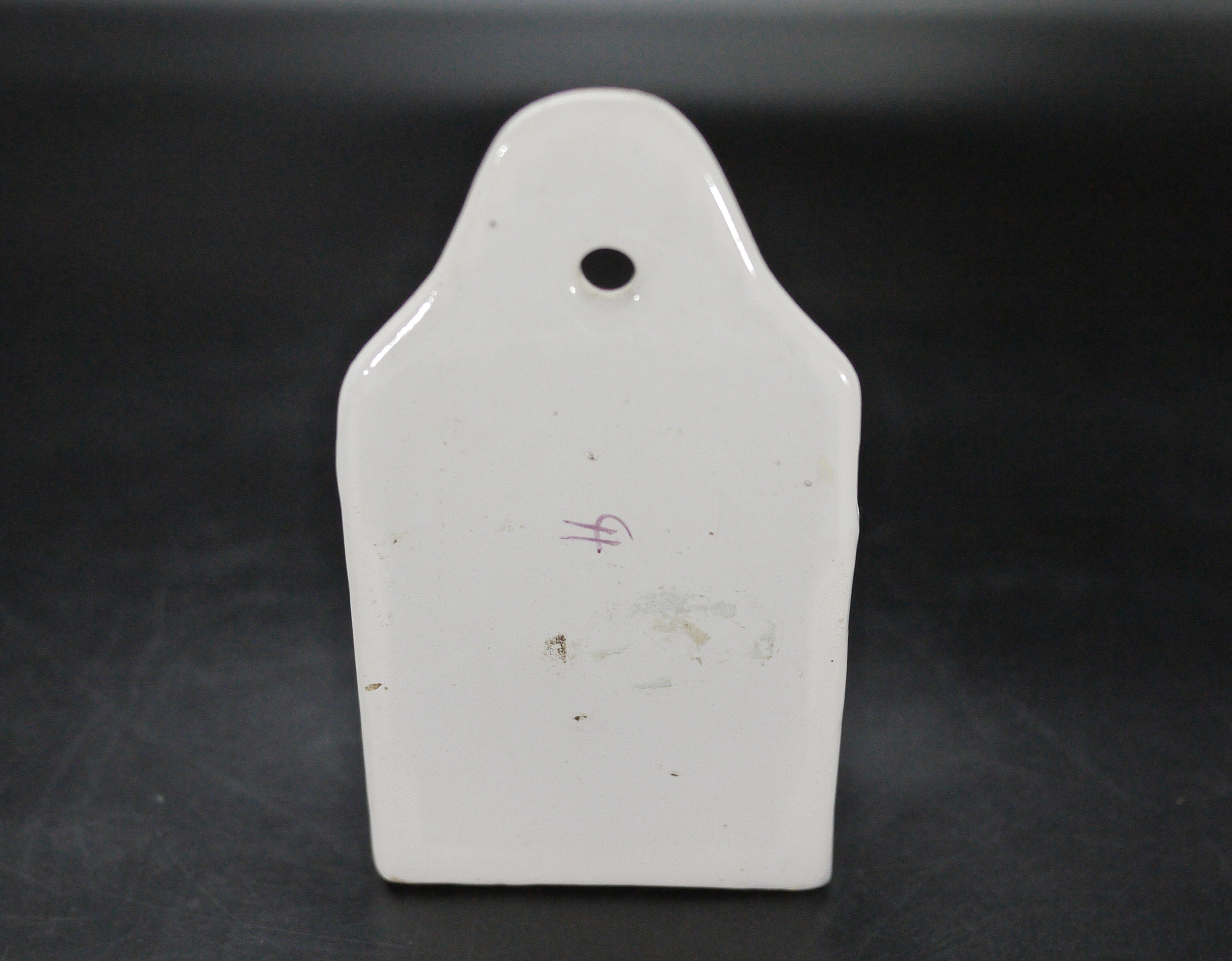 French Vintage Ceramic Match Box Holder