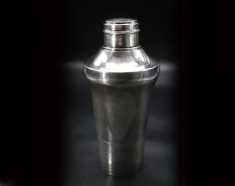 Art Deco Cocktail Shaker – Silver Plated Deschamps Frères Paris 1930s