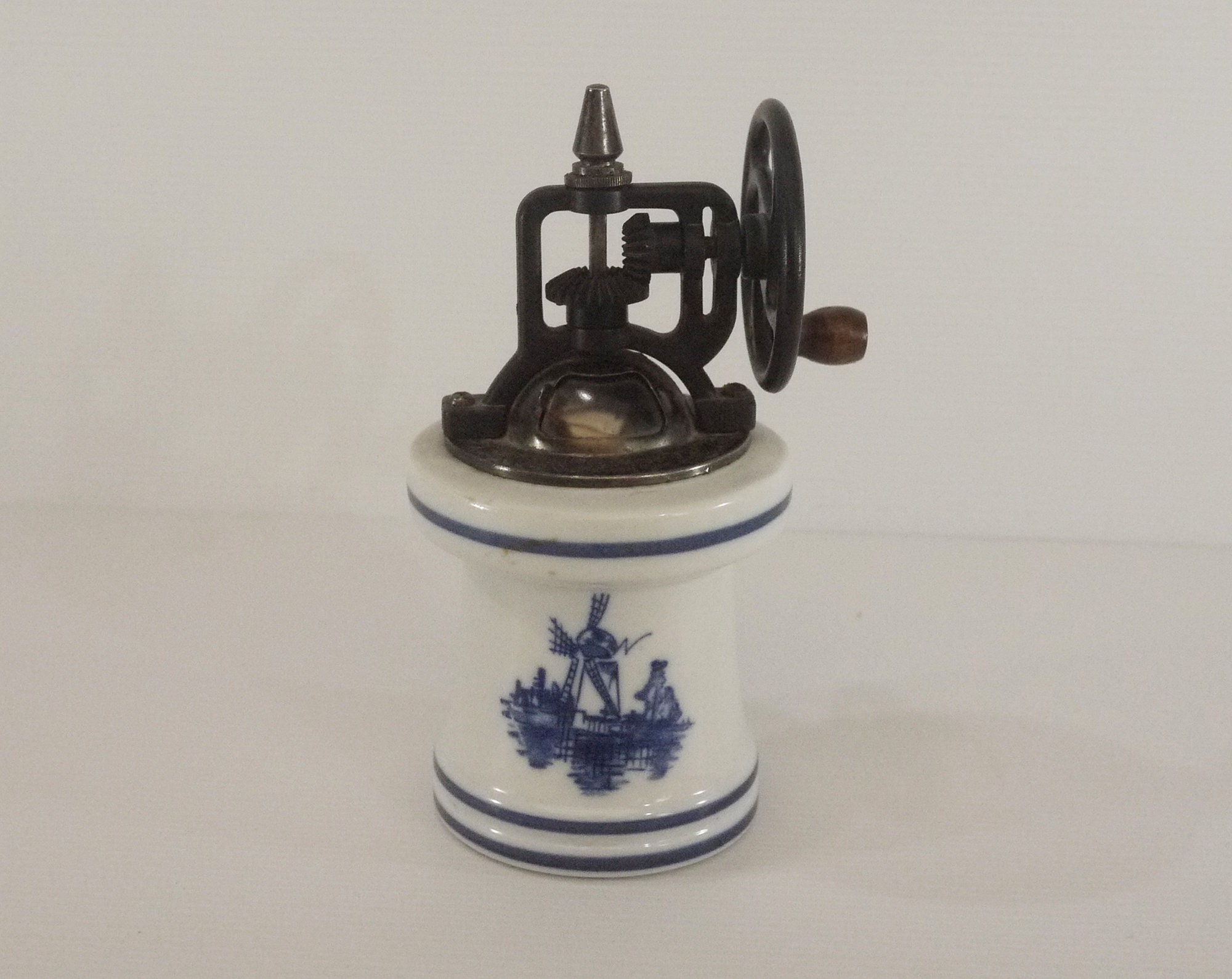 French Ceramic Pepper Mill Windmill Decor