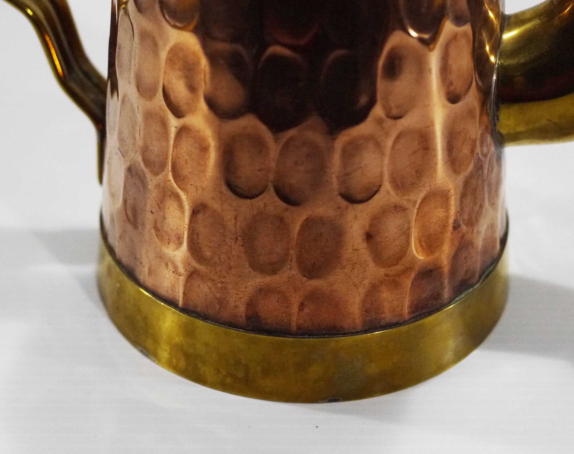 French Vintage Copper and Brass Coffee Maker with Dripper