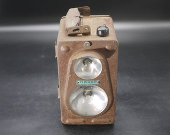 Vintage French Metal Railway Signal Lamp Madec