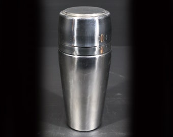 Vintage 1970s Cocktail Shaker MEPRA in Stainless Steel Modern Italian Design