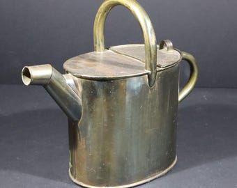 French Vintage Metal Watering Can Vintage Outdoor Pitcher - Rustic Farmhouse Decor