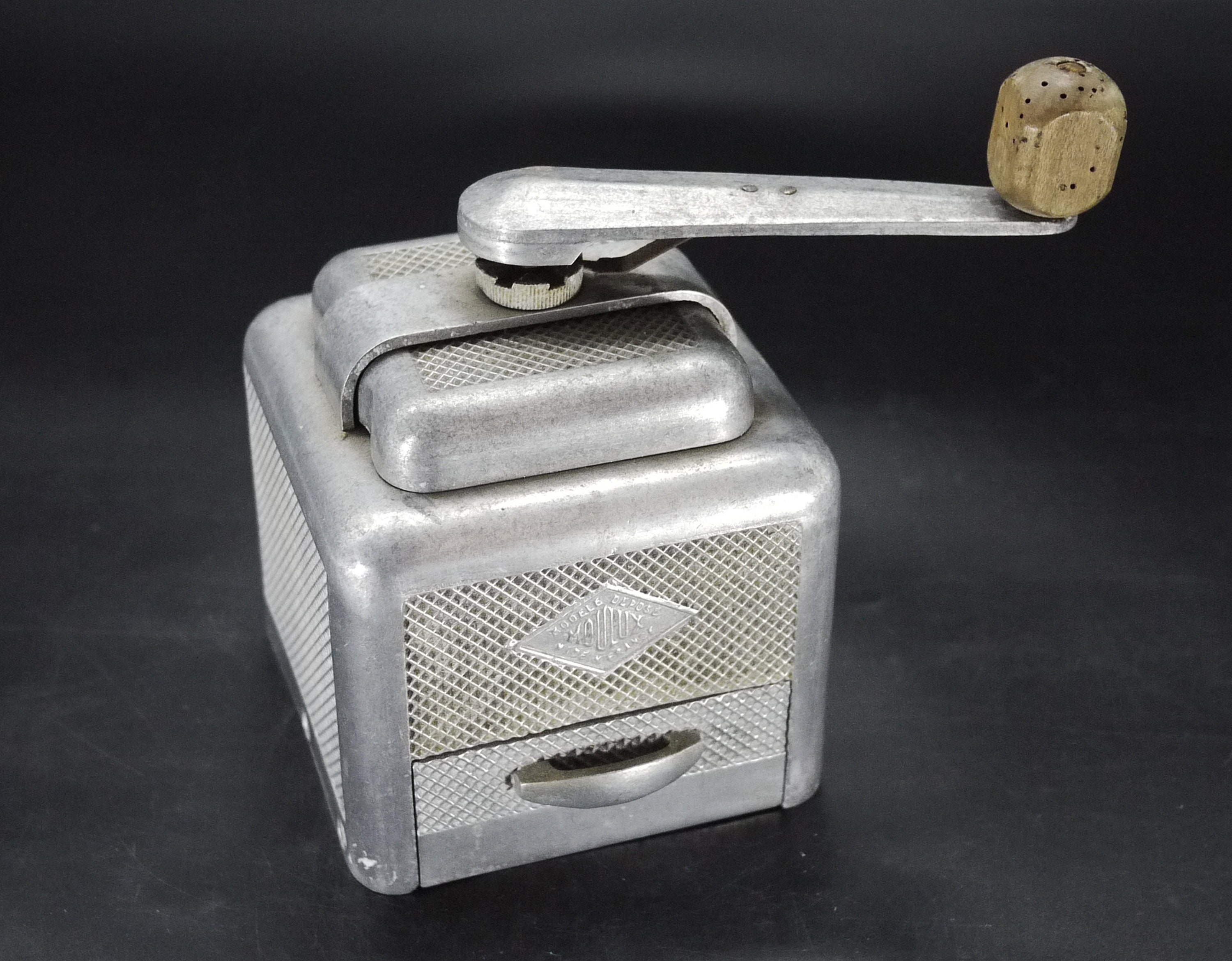 French Moulux Cast Aluminium Coffee Grinder