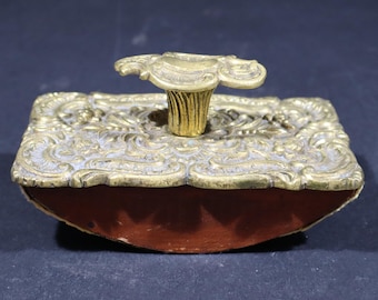 Antique Brass Rocking Ink Blotter French Desk Ink Absorber