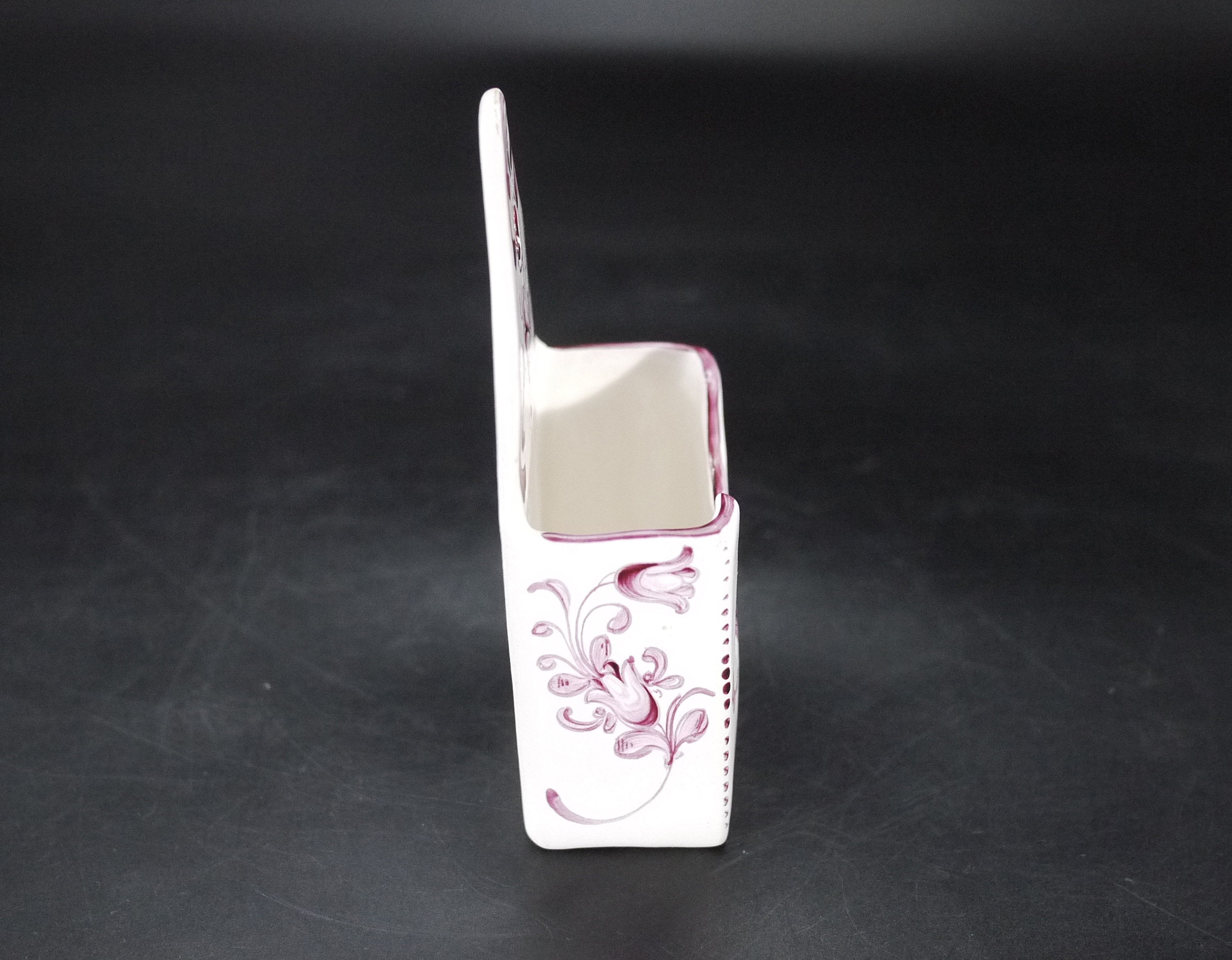 French Vintage Ceramic Match Box Holder