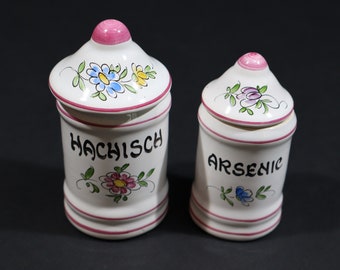 Hashish Arsenic Apothecary Jar Miniature Set