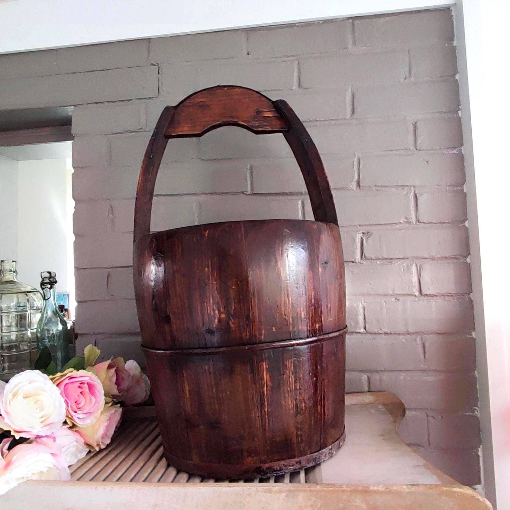 Wooden Antique Water Buckets - Etsy