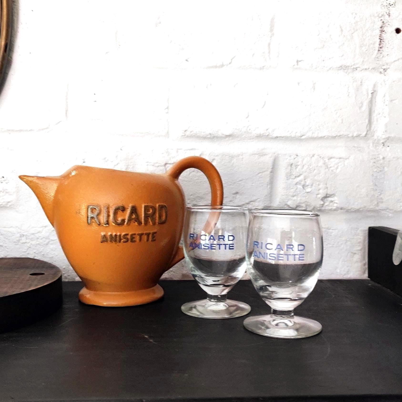 RICARD ANISSETTE 陶器水差し Ricard Pitcher - Etsy