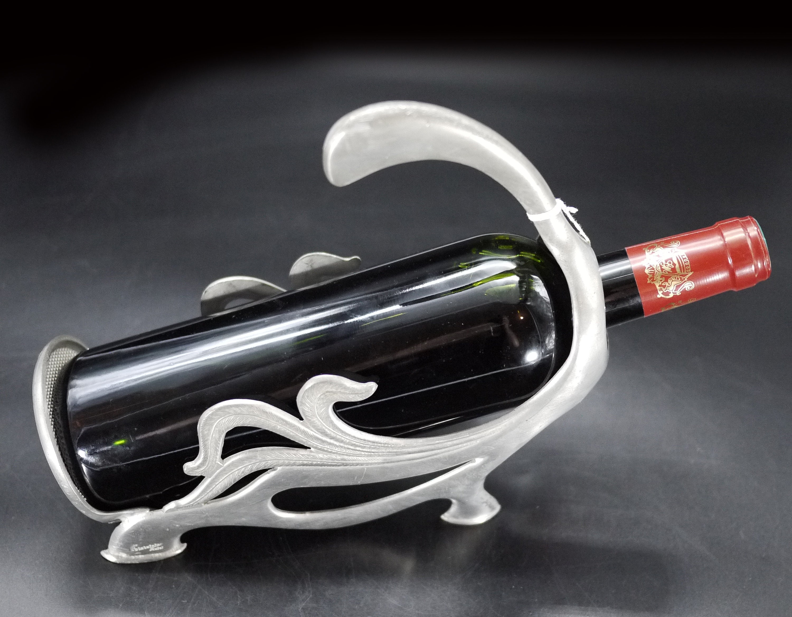 Pewter Wine Pouring Basket. Sommelier Gift