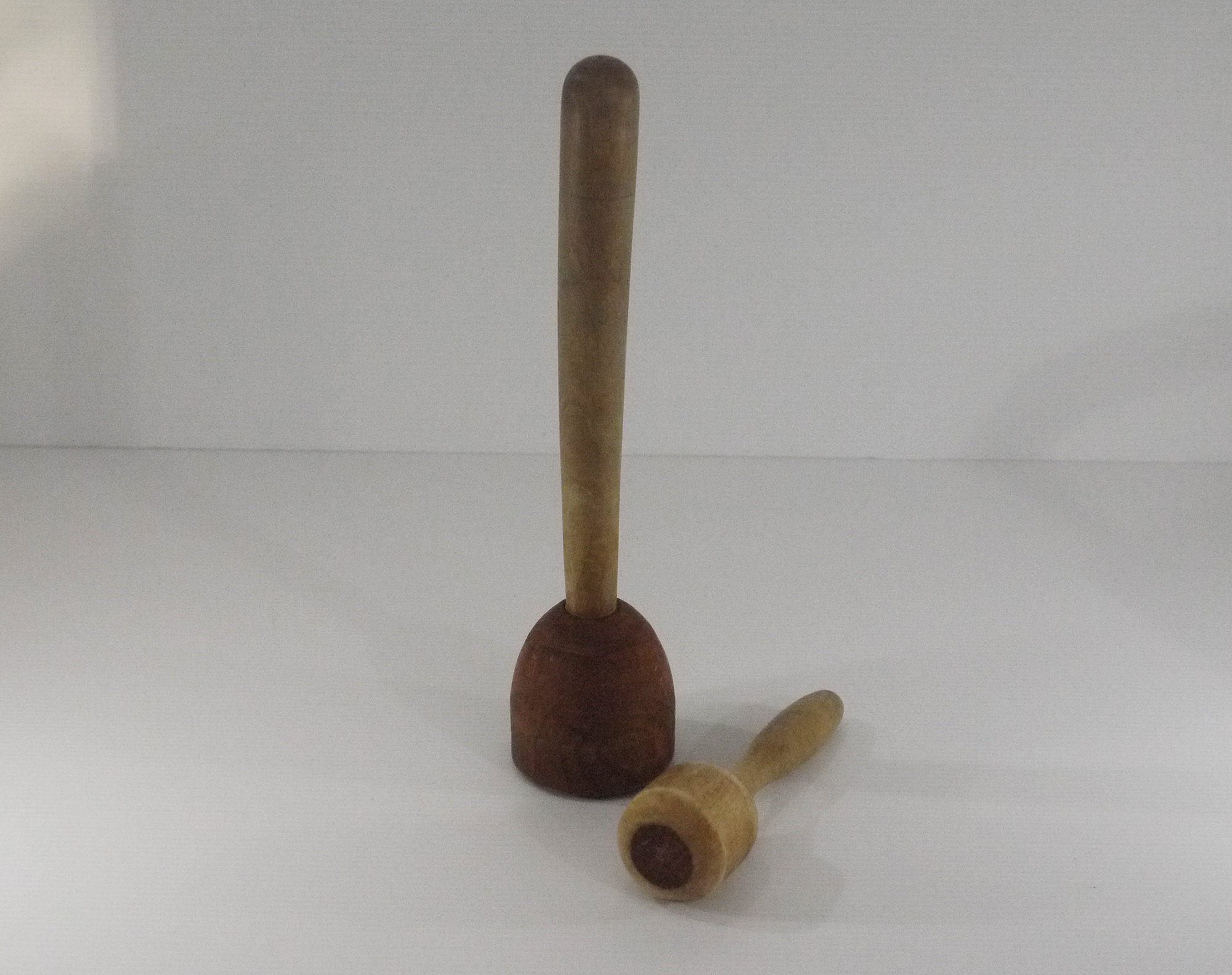 French Antique Wooden Potato Masher Set of 2