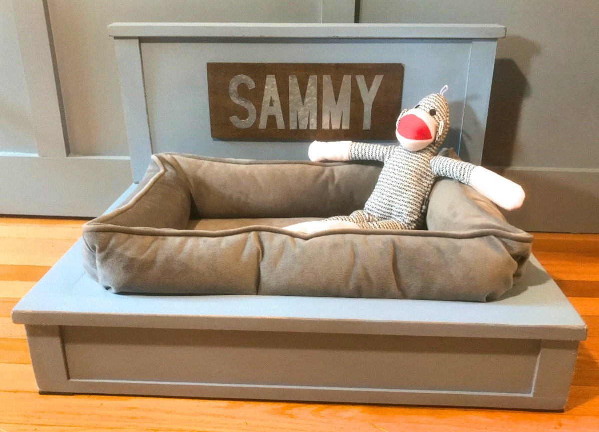 Rustic Dog Bed Farmhouse Dog Bed Luxury Dog Bed Wooden Dog Etsy