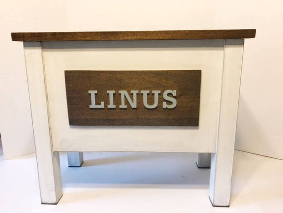 Dog Bowlrustic Pet Feeder Personalized Dog Bowl Raised Dog Etsy