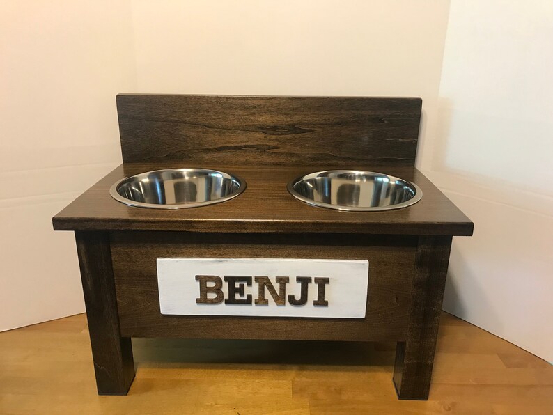 Rustic Farmhouse Decor Dog Bowl Dog Bowl Stand Raised Dog Etsy