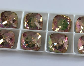 Set of 9 Swarovski cabochon crystals 4470 12mm