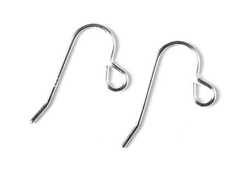 Sterling Silver Ear Wires, French Hook Earwires, 1 Pair, Make Your Own Earrings, Sterling Silver Jewellery Findings, Silver Earring Hooks