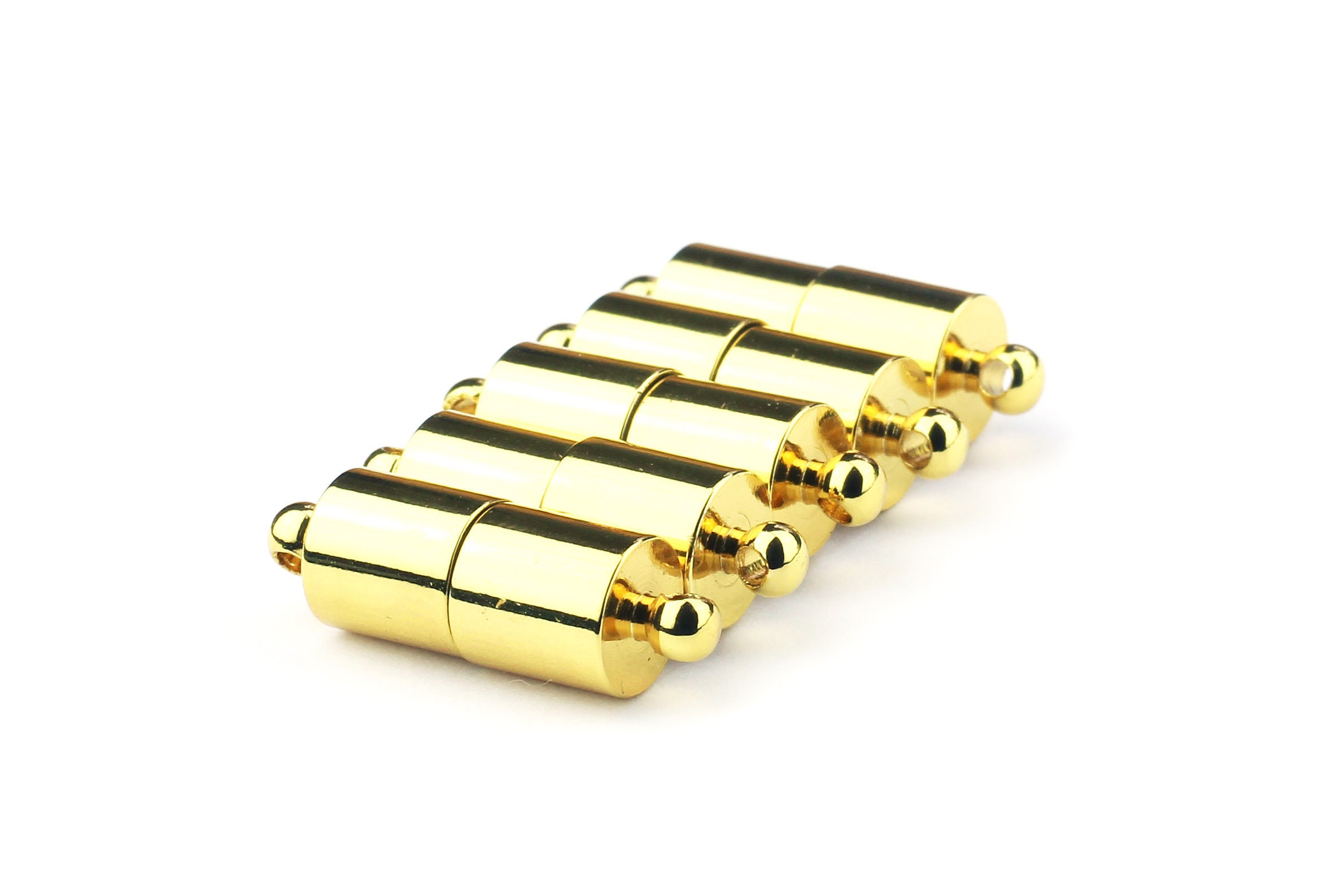 Gold Barrel Clasps PACK of 5 22mm X 7mm Etsy UK