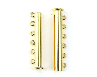 Gold Splitter Clasp, CHOICE of 6-way or 3-way, Multi Strand Clasp, Beaded Jewellery Clasp, Bracelet Clasp, Necklace Clasp, Multistrand Clasp