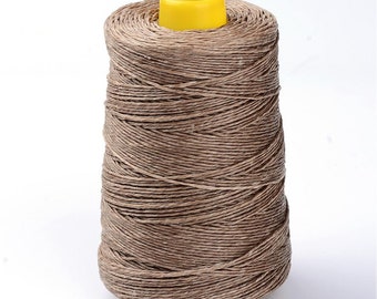 Camel Waxed Cotton Thread Cord, 0.8mm Thickness, 5 metres, Waxed Cotton for Beading, Jewellery Making Supplies