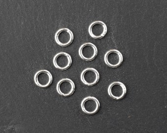 Sterling Silver Closed Jump Ring, 5mm Closed Jump Ring, 925 Silver Jewellery Findings, Professional Jewellery Findings, 925 Silver Plate