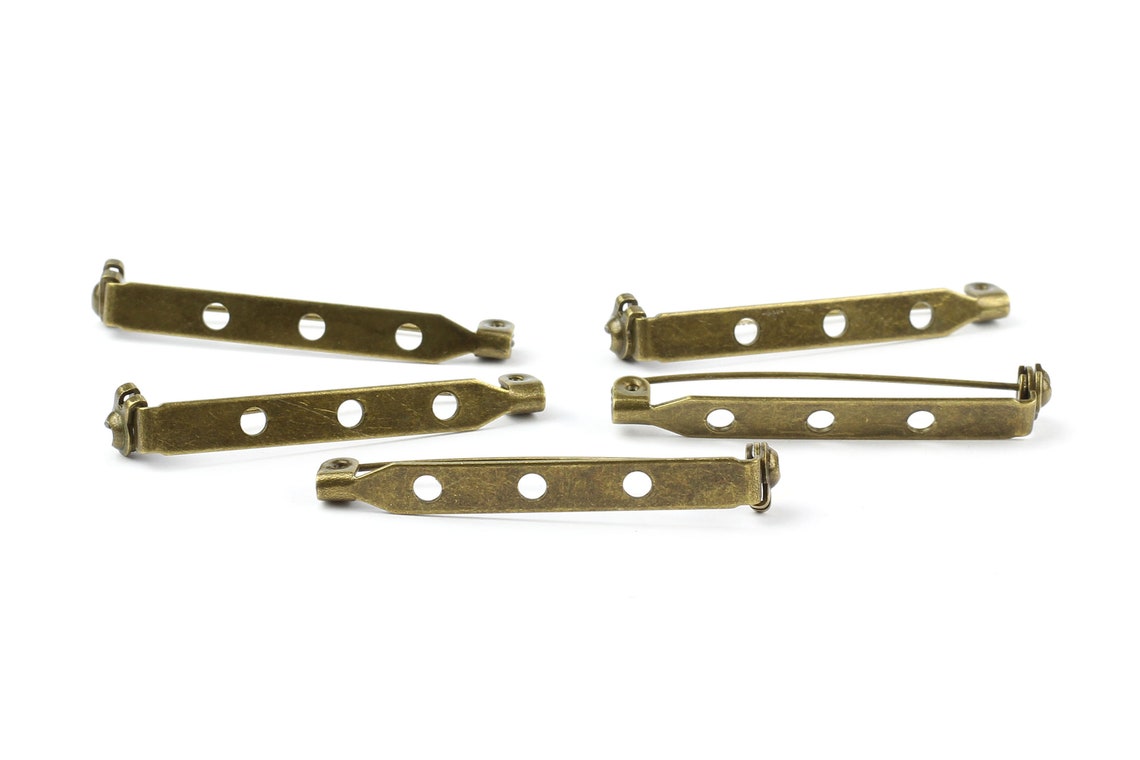 Brass Brooch Backs CHOICE OF 25mm or 40mm Vintagelook Etsy UK