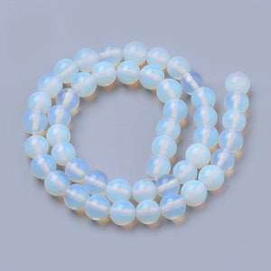 Opalite runde Perlen, Halbedelstein, 4mm Perlen, schillernde Perlen, Oktober Geburtstage, Oktober Geburtsstein, Opal Ersatz, Opal Alternative