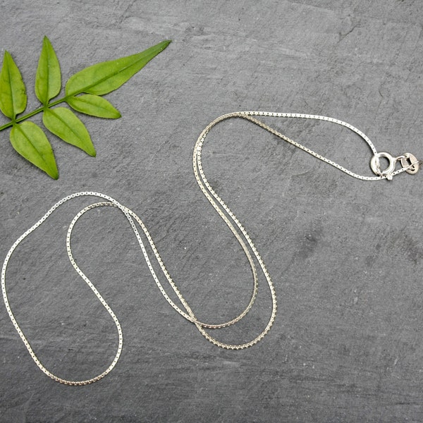 16 Inch Silver Chain Etsy UK