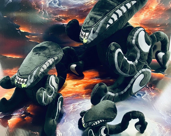 Mini, Medium or Giant Xenomorph Alien Plush, Soft Minky, Ready to Ship ...
