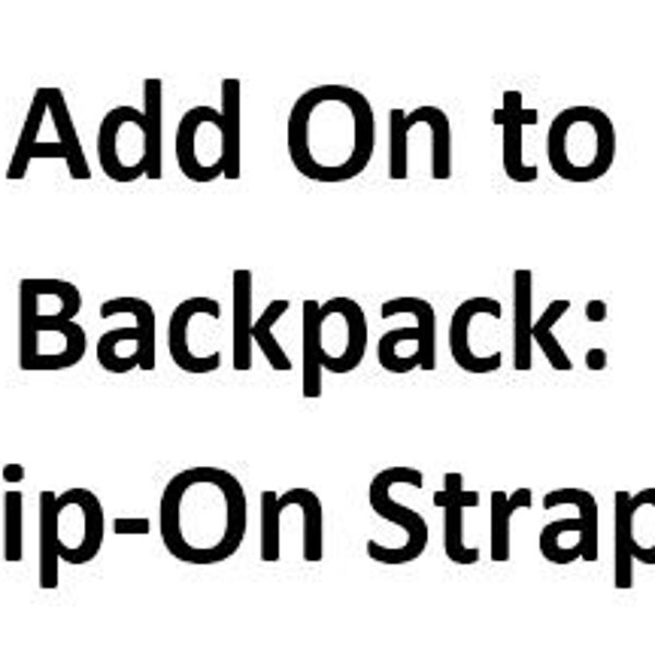 Clip on Backpack Straps Etsy