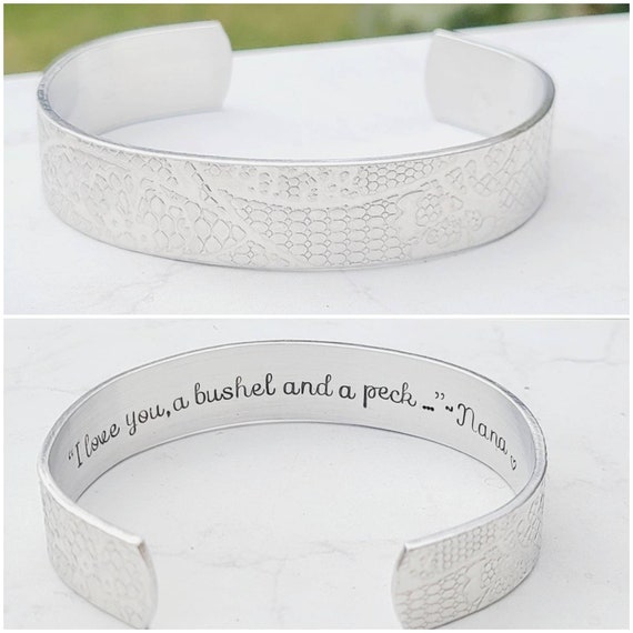 Design Your Own Silver Bracelet, Custom Engraved Sterling Silver Cuff, Hand  Stamped Jewelry, Personalized Stacking Cuff, Personalized Gift | MakerPlace  by Michaels