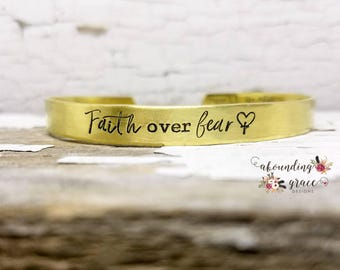 Faith bracelet, Christian jewelry, scripture bracelet, faith jewelry,  inspirational personalized cuff, cross jewelry, bible verse jewelry