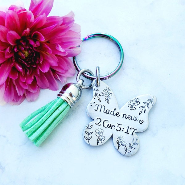 Bible Verse Keychain - Etsy