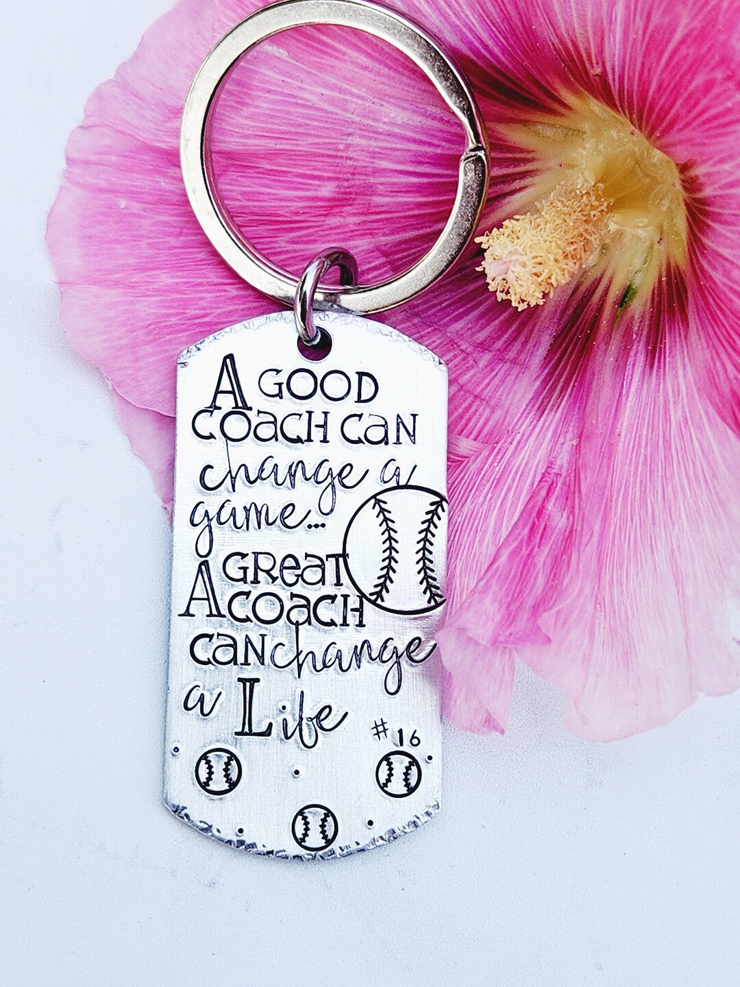 Coach Keychain, Baseball Coach Quotes, Gift for Coach, Softball Coach