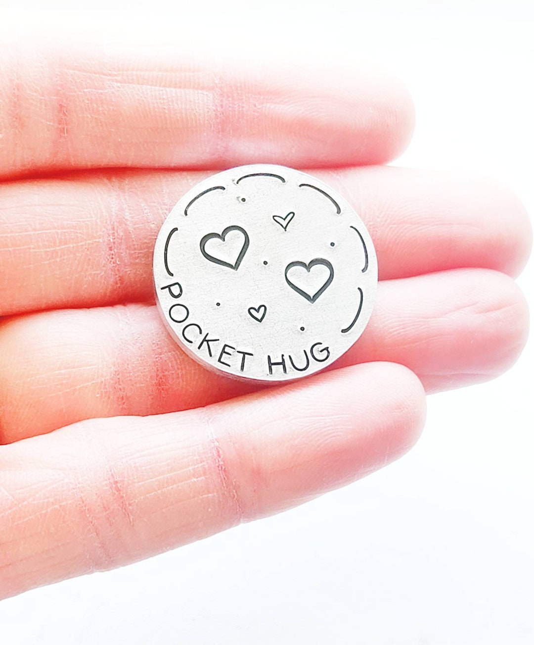 Personalized Pocket Token Hug Coin Custom Encouragement Etsy